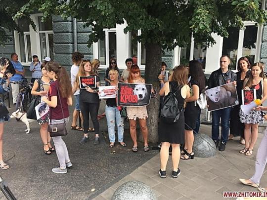 В городах Украины устроили акции против умерщвления животных (фото, видео)