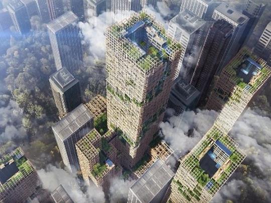 В Токио построят самый высокий в мире небоскреб из дерева (фото)