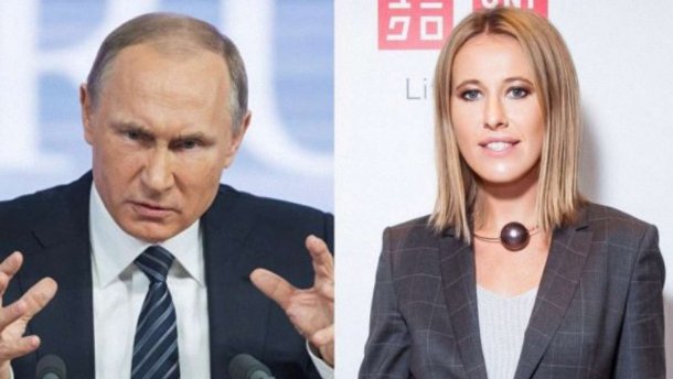 Гучні заяви Собчак і тиха радість Путіна: художник поділився влучною карикатурою