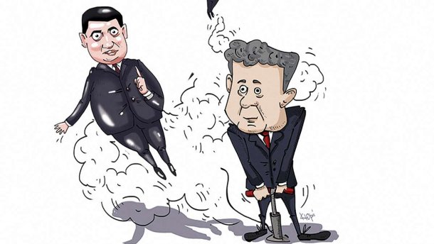 Карикатура тижня: які стосунки будуть між Порошенком і новим урядом