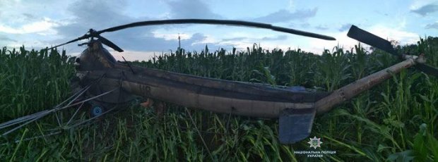 На Чернігівщині гелікоптер зачепив лінію електропередач: без світла залишилося 5 сіл (фото)