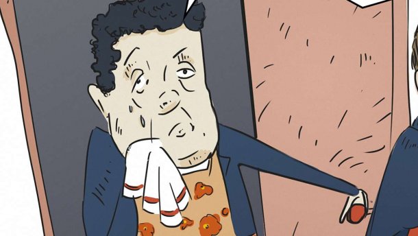 Не йди! — карикатура про героя тижня Абромавичуса