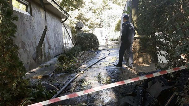 У Черкасах із палаючого зоопарку рятували птахів і мавп: фото