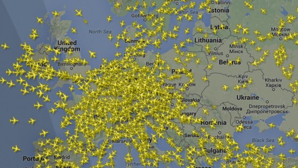 З Борисполя вилетів неопізнаний літак