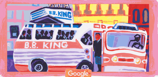 Google посвятил дудл легендарному американскому музыканту Би Би Кингу (ФОТО, ВИДЕО)