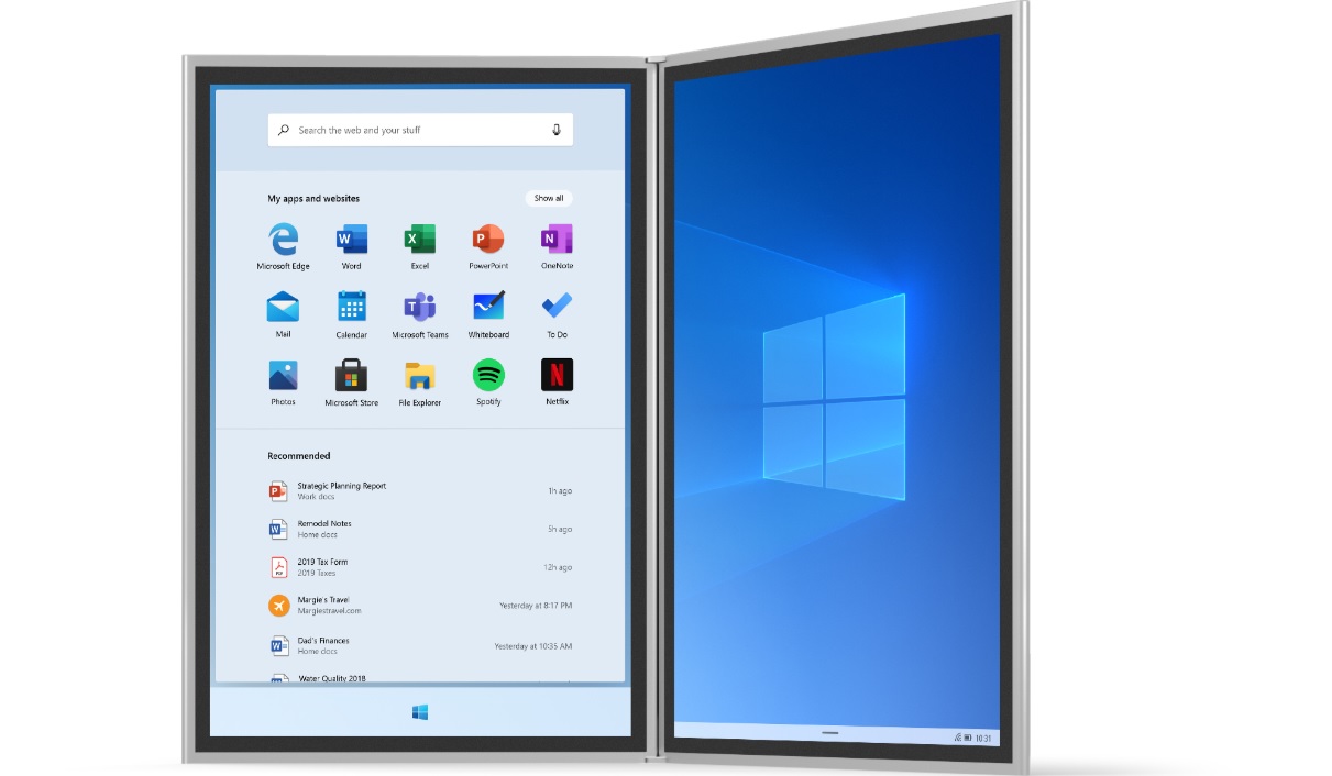 Microsoft представила гаджеты с двойным экраном и новую версию Windows (ФОТО)