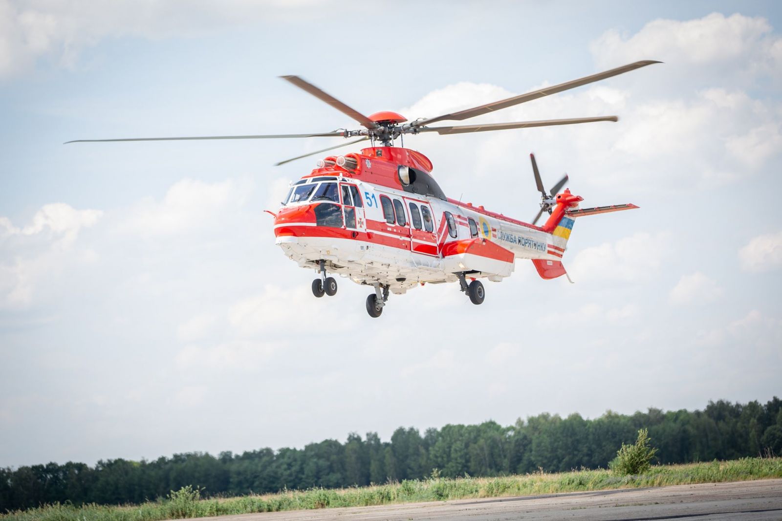 МВД получило из Франции вертолет Super Puma (ФОТО, ВИДЕО)