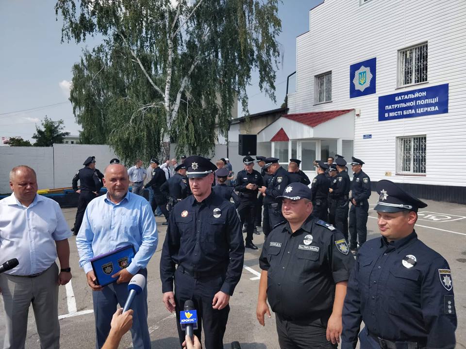 В Белой Церкви начало работу новое подразделение патрульной полиции