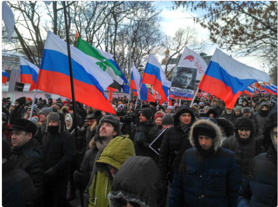 В Москве прошел марш Немцова, есть задержанные
