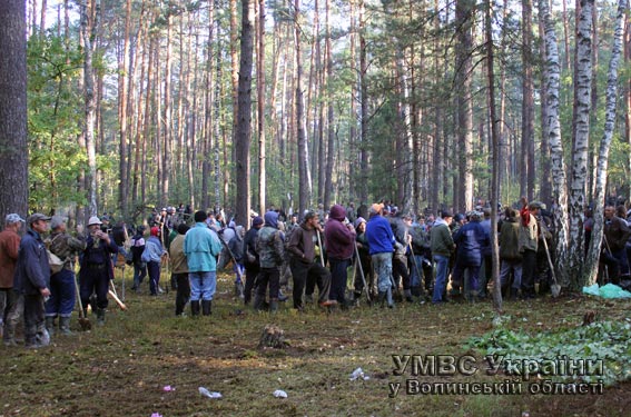 В Волынской обл. копатели янтаря заблокировали силовиков и перекрыли трассу на Варшаву