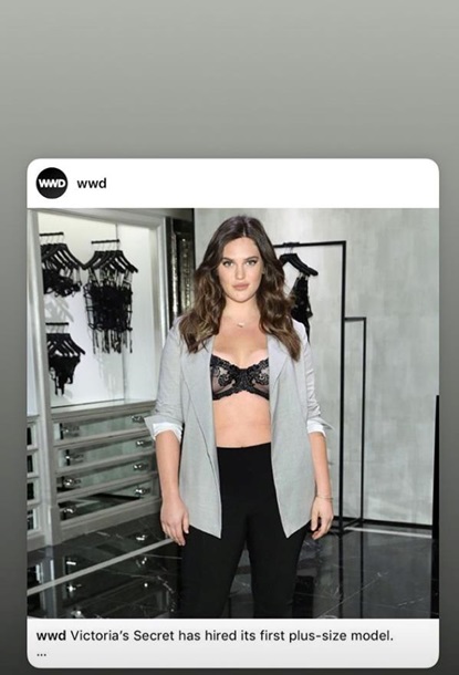 Victoria’s Secret впервые пригласила полную модель