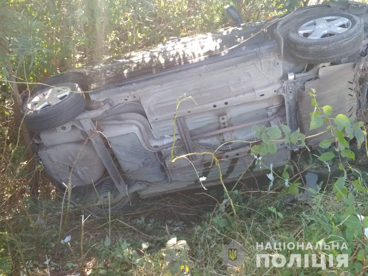 Во Львовской обл. легковушка слетела в кювет, пострадали четыре ребенка